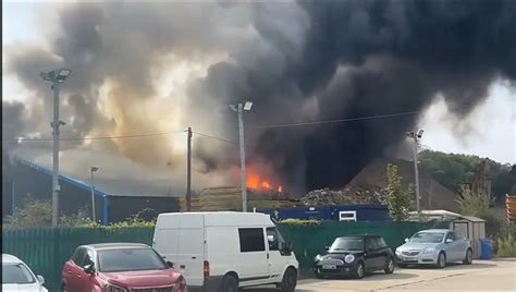 Fire breaks out at West Sussex rubbish tip site as  .